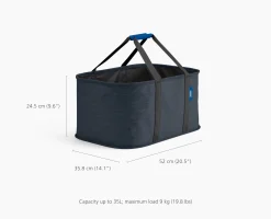 Hold-All™ Black Collapsible 35L Laundry Basket
