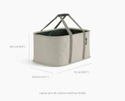 Hold-All™ Ecru Collapsible 35L Laundry Basket