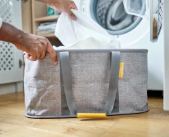 Hold-All™ Gray Collapsible 35L Laundry Basket