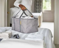 Hold-All™ Gray Collapsible 35L Laundry Basket
