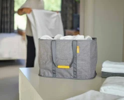 Hold-All™ Max Gray Collapsible 55L Laundry Basket
