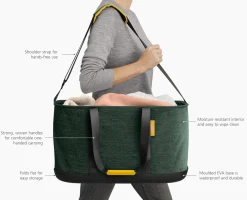 Hold-All™ Outdoor Green Collapsible 45L Laundry Basket