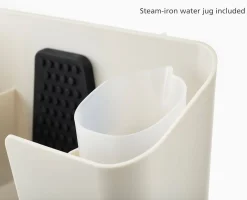 IronHub™ Wall-mounted Ecru Iron Storage Caddy