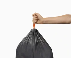 IW4 50L Gray Recycled Trash Bags - 4 pack