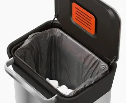 IW4 50L Gray Recycled Trash Bags - 4 pack