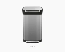 IW4 50L Gray Recycled Trash Bags - 4 pack