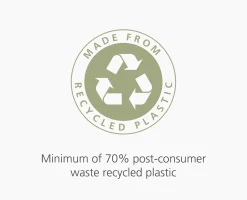 IW4 50L Gray Recycled Trash Bags