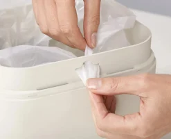 IW2 4L White Food Waste Caddy Trash Bags