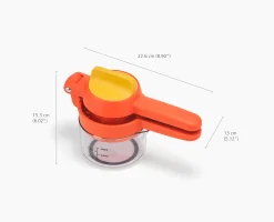 JuiceMax™ Plus Dual-Action Orange Citrus Press with Measuring Cup