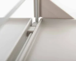 Level™ Plus Large Adjustable Ecru Shoe Rack