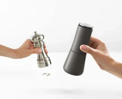 Milltop™ Gray Salt & Pepper Mills