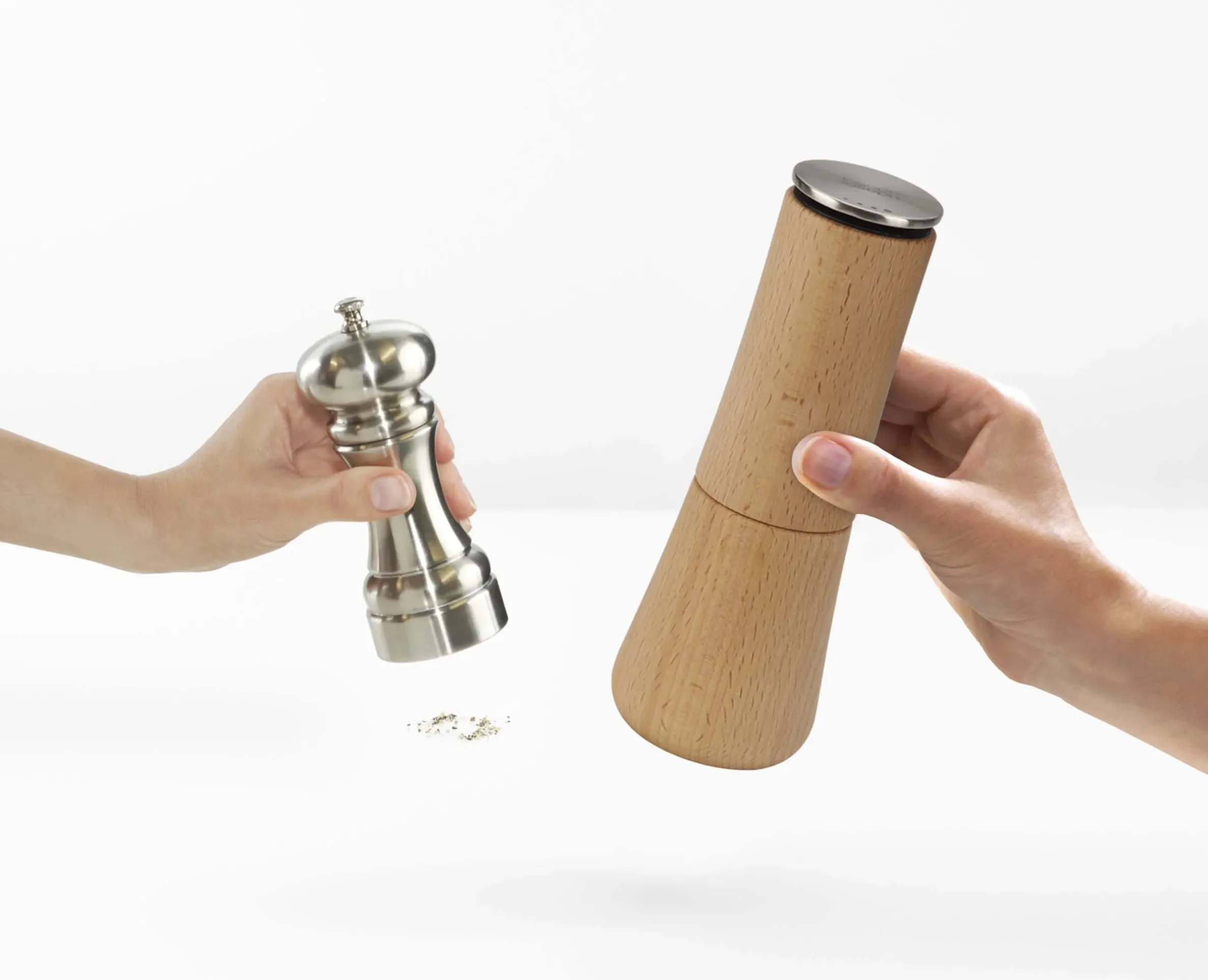 Milltop™ Wood Pepper Mill