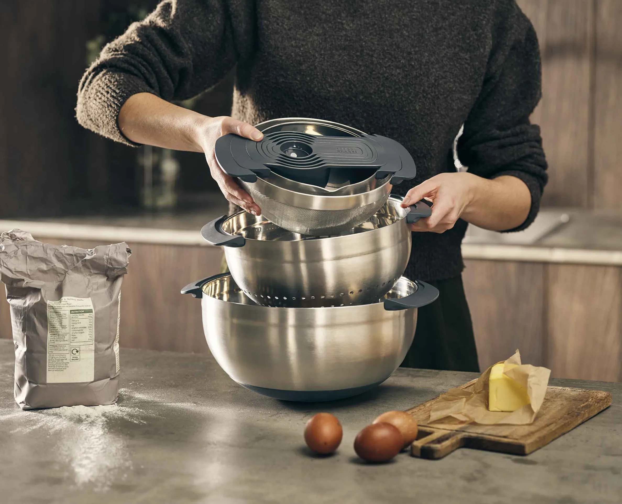 Nest™ 9 Stainless-steel Food Preparation Set