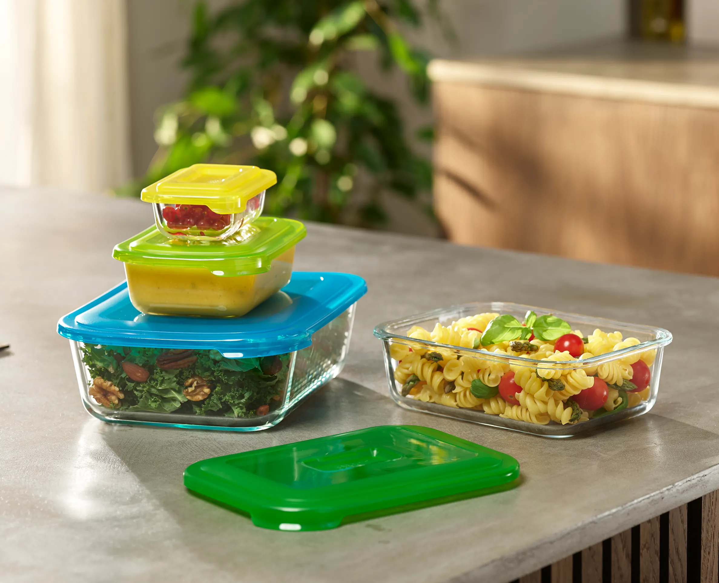 Nest™ Glass Multicolor Food Storage Set