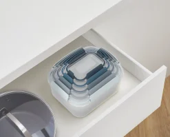Nest™ Lock 10-piece Blue Food Container Set - Editions
