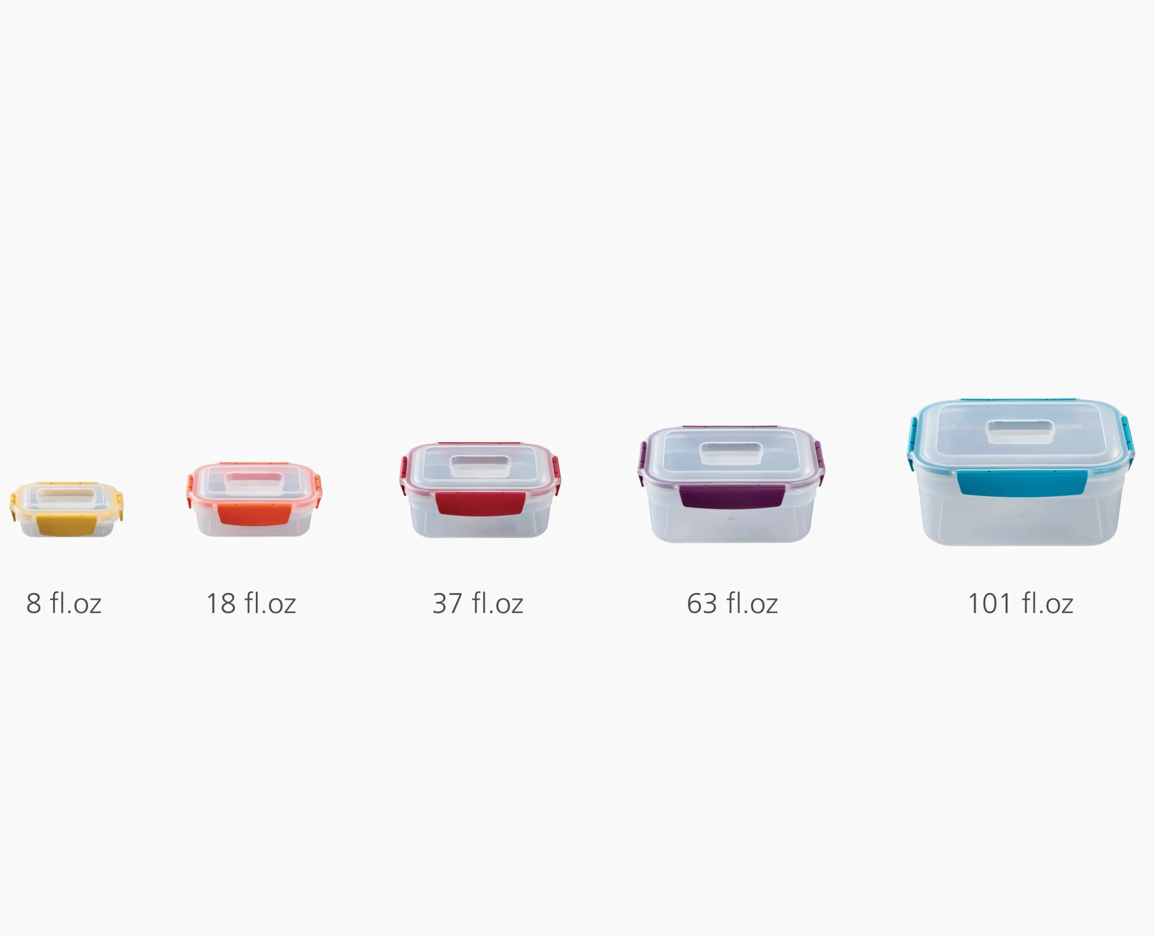 Nest™ Lock 10-piece Multicolor Food Container Set