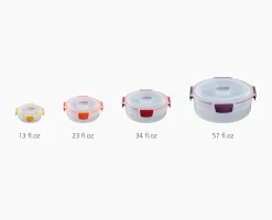 Nest™ Lock 8-Piece Multicolor Round Food Container Set