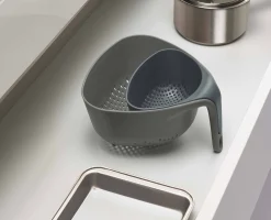 Nest™ 2-piece Gray Colander Set