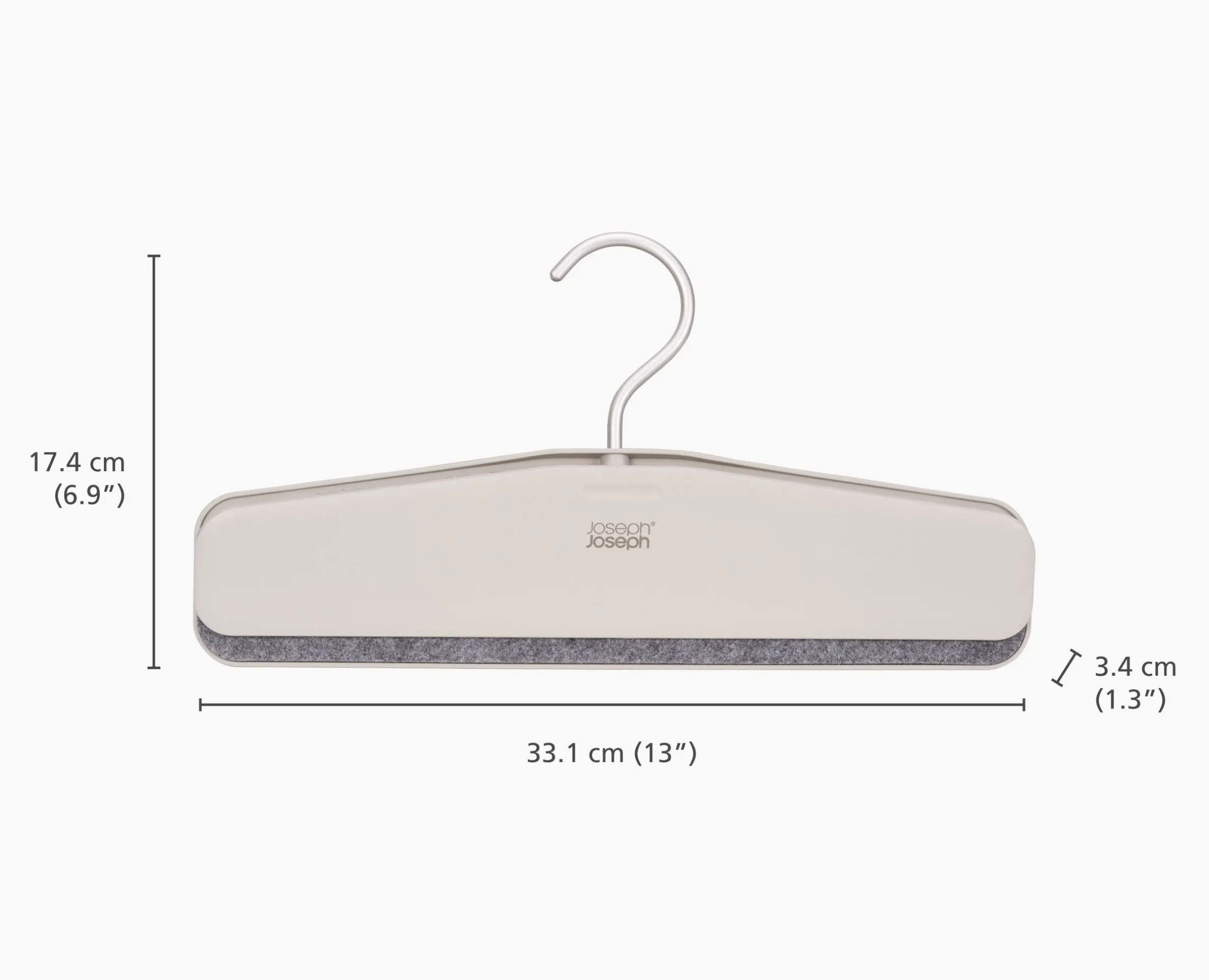Orderly™ Easy-grip Set of 2 Ecru Skirt & Pants Hangers