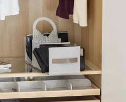 Orderly™ Ecru Bag & Purse Closet Organizer