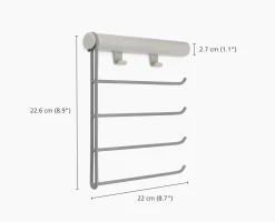 Orderly™ Ecru Belt, Tie & Scarf Hanging Rack