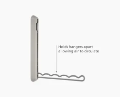 Orderly™ Ecru Retractable Hanging Rack