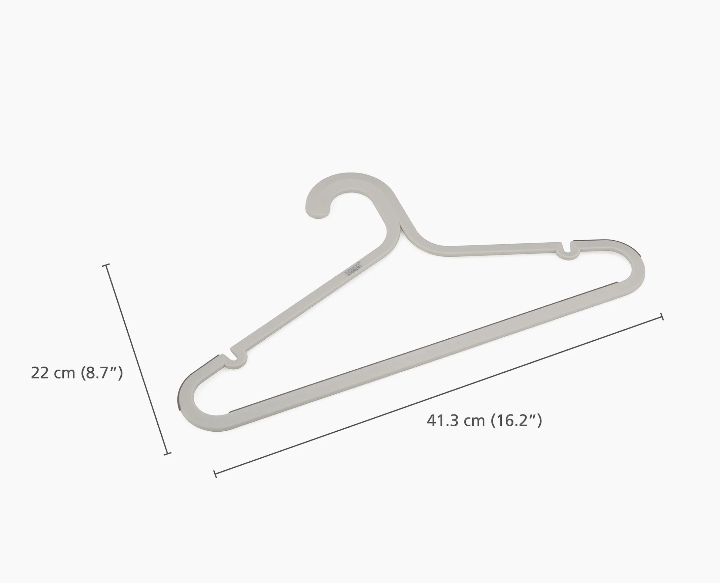 Orderly™ Set of 5 Anti-tangle Ecru Clothes Hangers