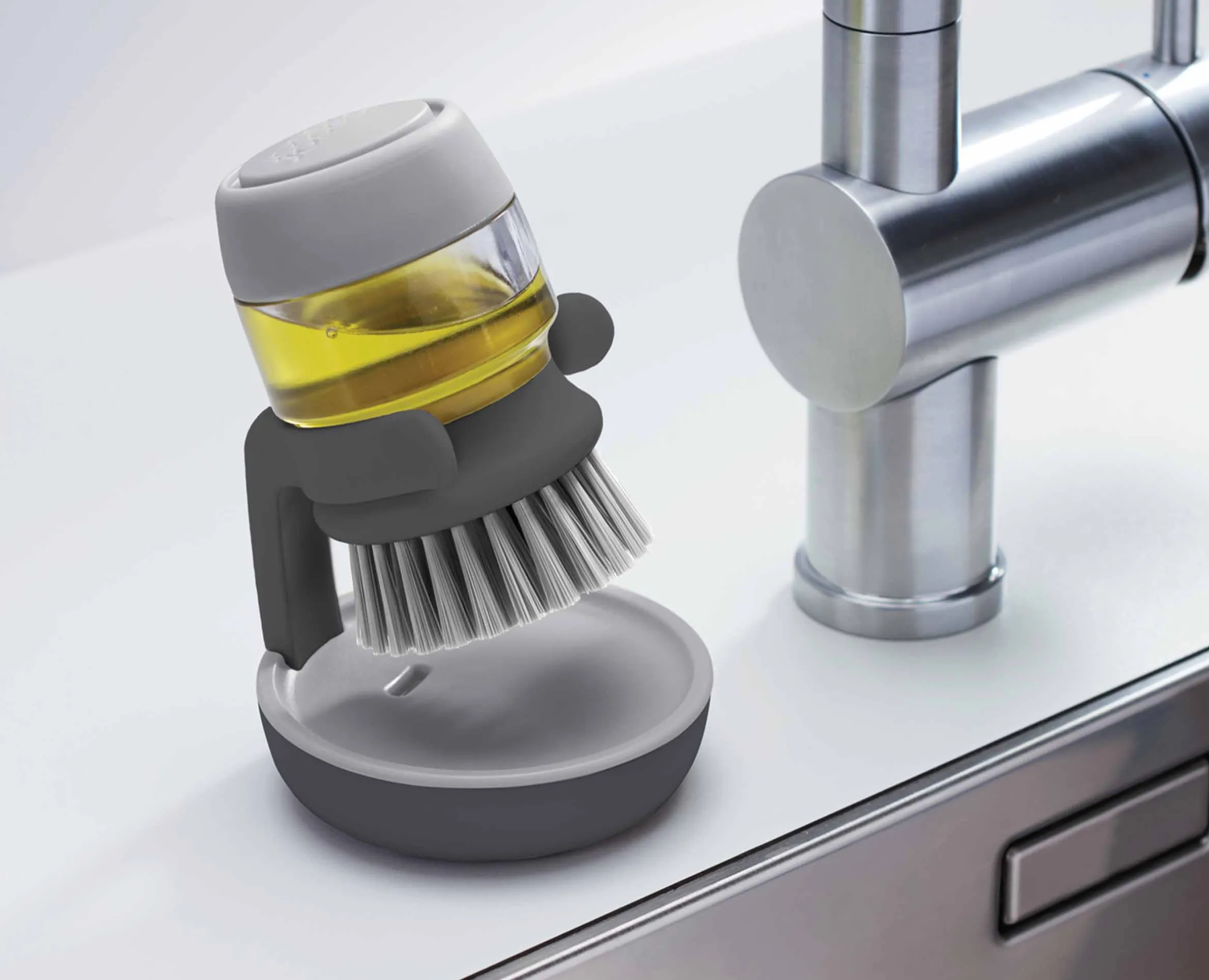 Palm Scrub™ Gray Washing Up Brush