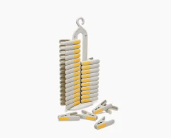 PegStore™ 30-Piece Clothespin Set With Storage Stand