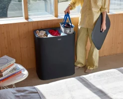 2-piece Black Tota Trio 90L & Hold-All™ 35L Laundry Basket Set