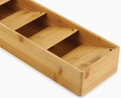 2-piece DrawerStore™ Bamboo Cutlery & Knife Organizer Set