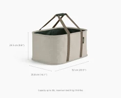 2-piece Ecru Tota 90L & Hold-All™ 35L Laundry Basket Set