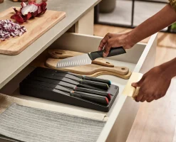 10-piece Multicolor In-drawer Knife & Utensil Set