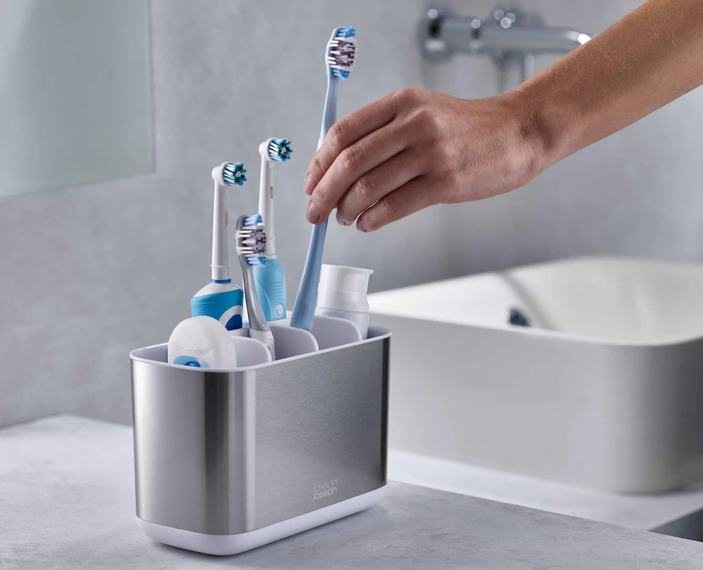 2-piece Stainless-steel Bathroom Sink Set