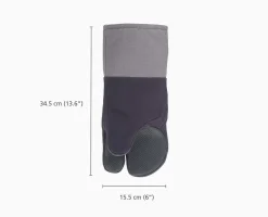 Pinch™ Easy-grip Set of 2 Gray Oven Mitts