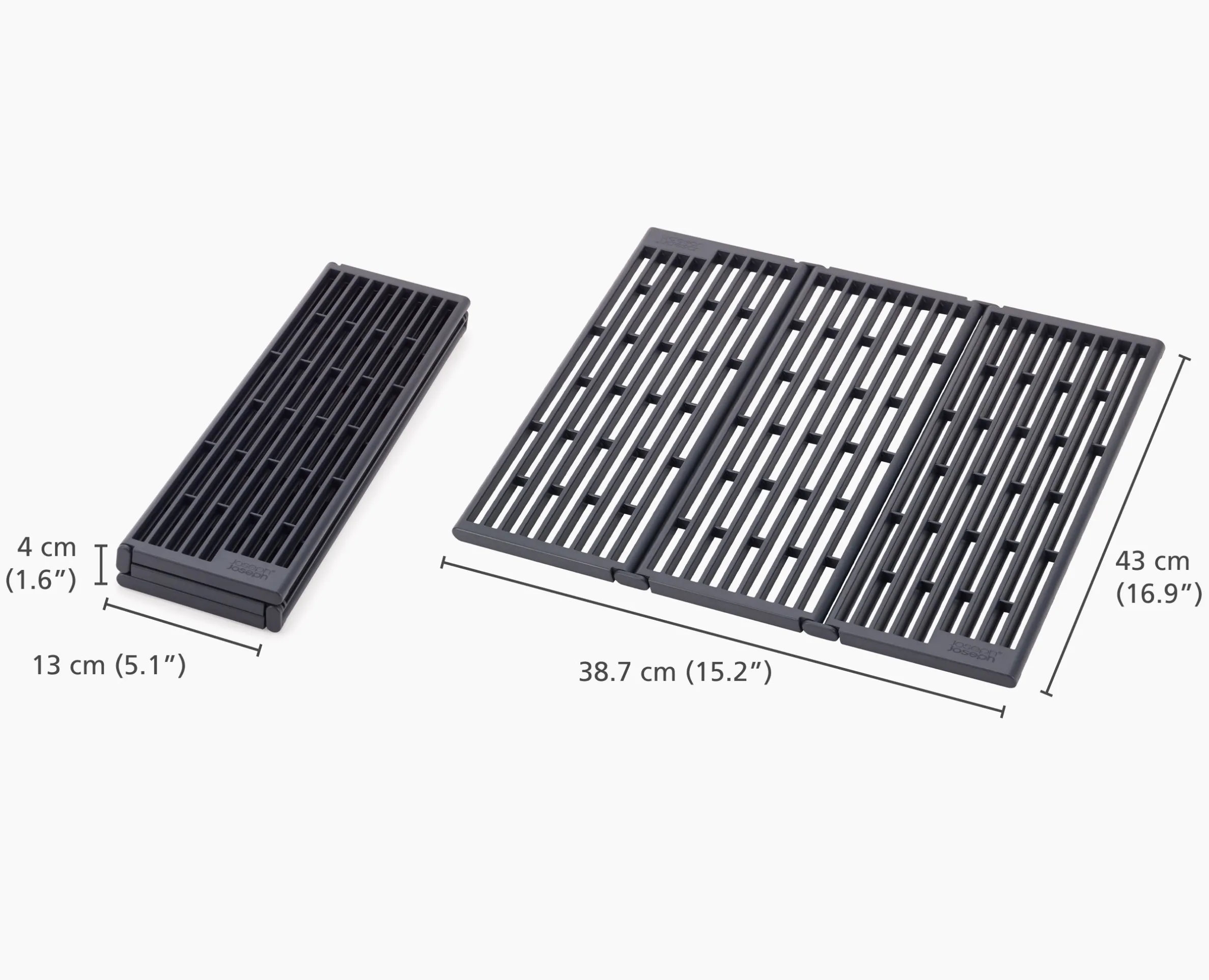 Platform Folding Gray Sink Drainer