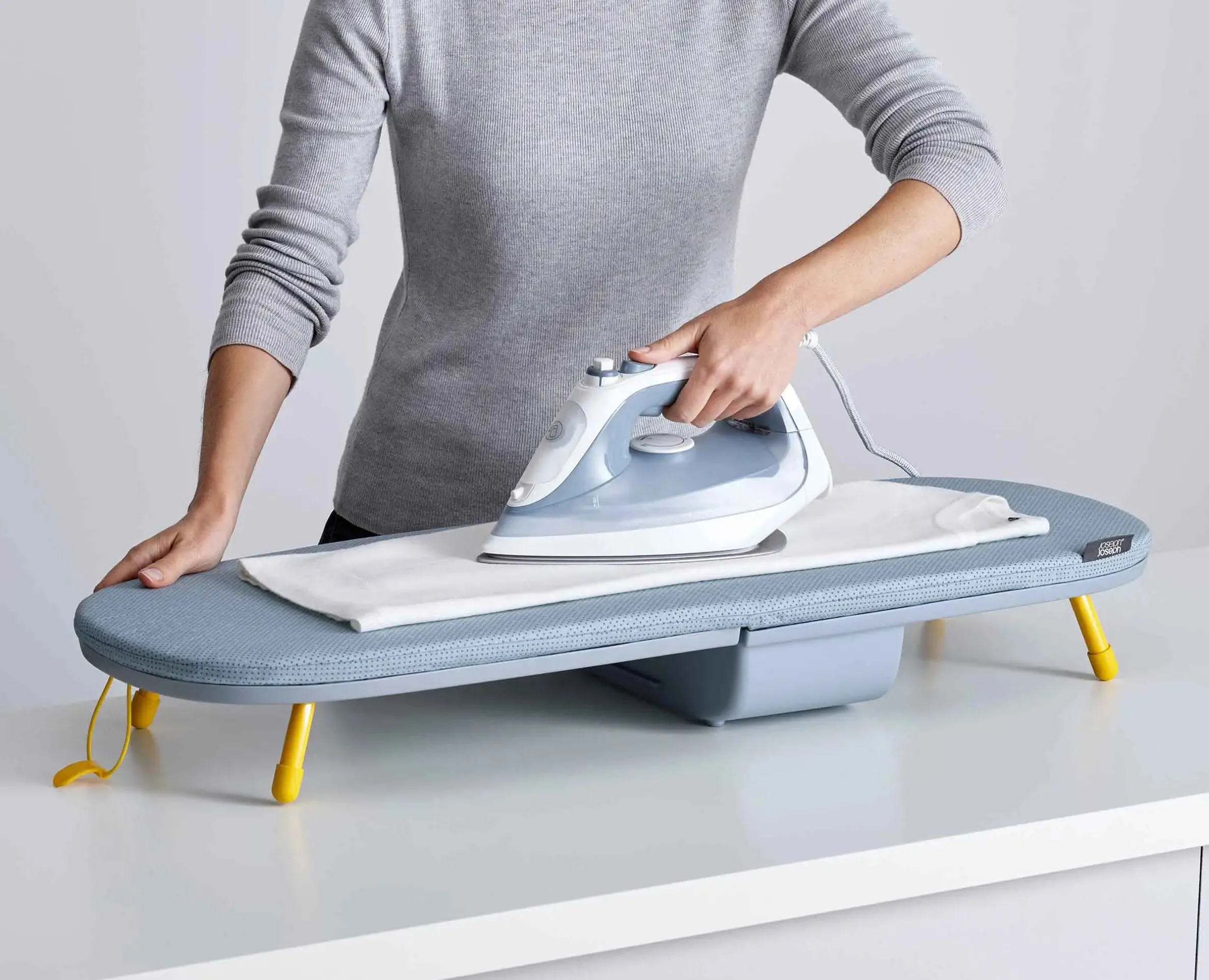 Pocket 35" Folding Gray Ironing Board