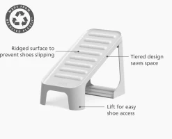 Shoe-In™ Compact 2-piece Ecru Shoe Caddy