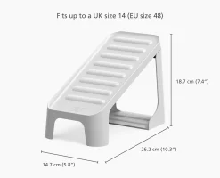 Shoe-In™ Compact 6-piece Ecru Shoe Caddy