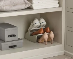 Shoe-In™ Space-saving Ecru Shoe Rack