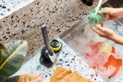 SinkTech™ Dish Brush & Sponge Set with Steel Stand