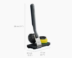 SinkTech™ Dish Brush & Sponge Set with Steel Stand