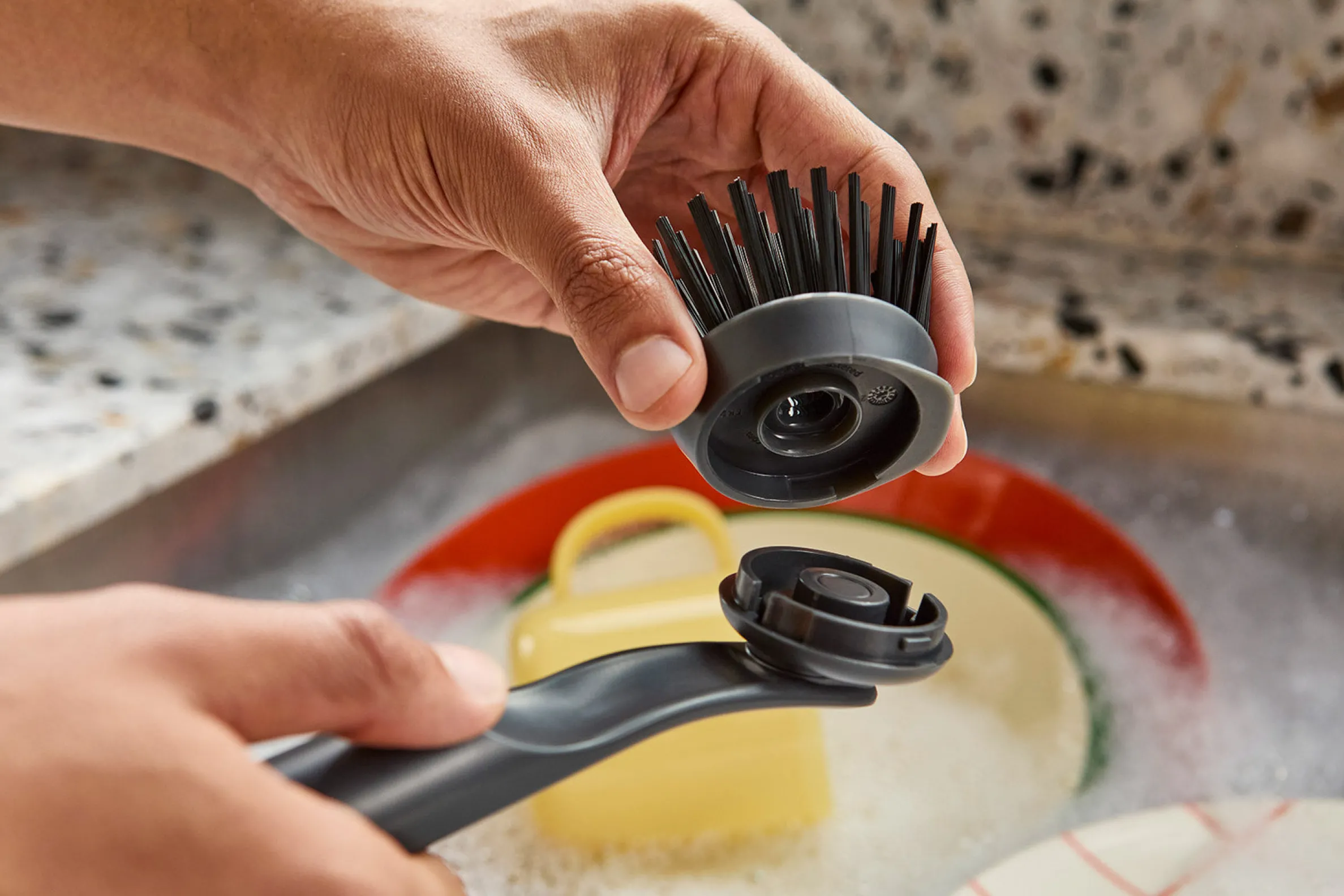 SinkTech™ Dish Brush with Replacement Head