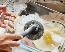 SinkTech™ Dish Brush with Steel Stand & Extra Heads