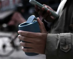 Sipp™ Blue Travel Mug with Hygienic Lid 340ml