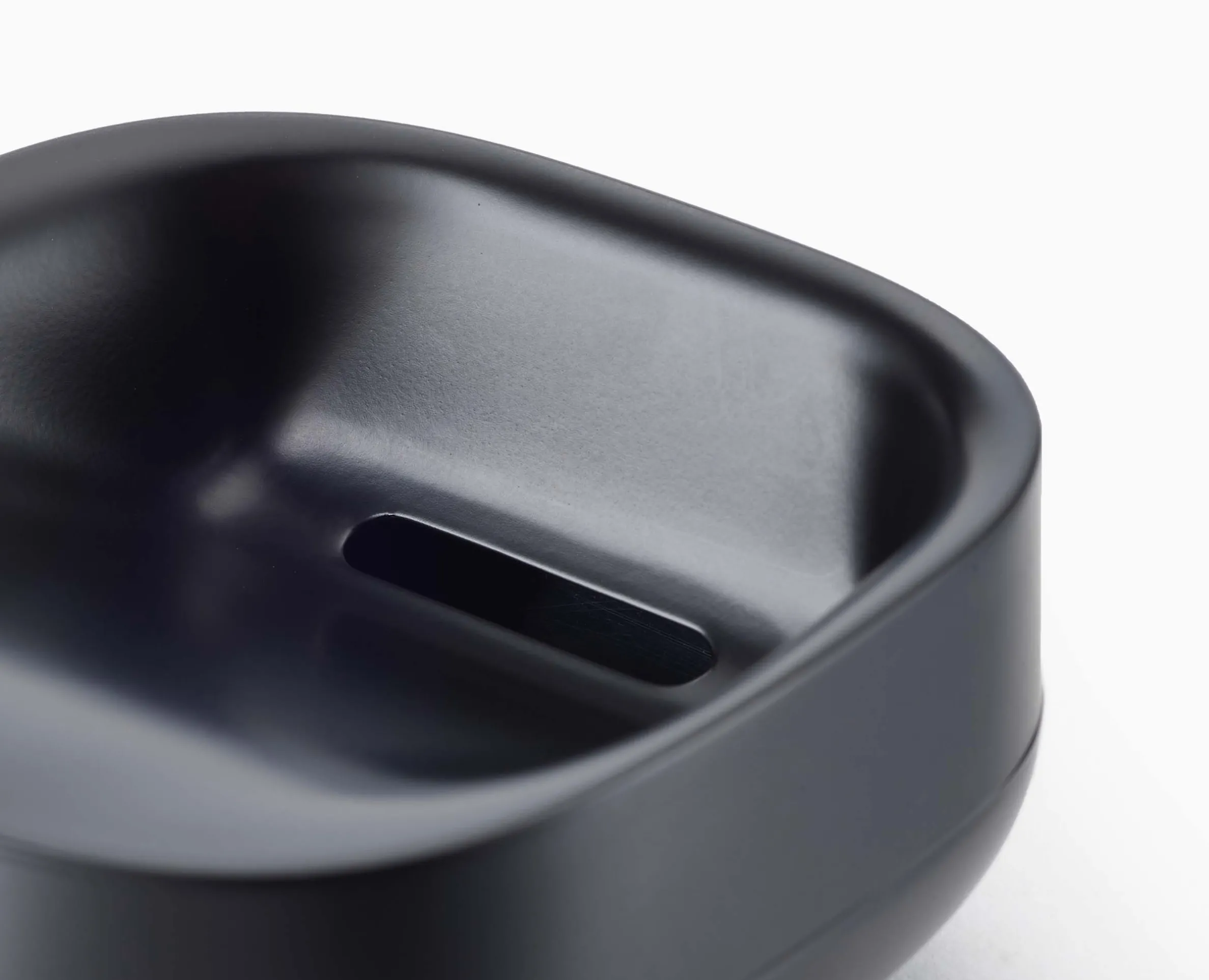 Slim™ Compact Matt Black Soap Dish