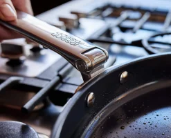 Space Folding Handle Non-Stick 12" Blue Shallow Frying Pan