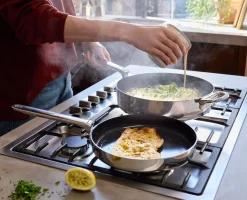 Space Steel Folding Handle Non-Stick 2-piece Pan Set