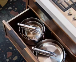 Space Steel Folding Handle 3.5Qt. Sauté Pan & Lid