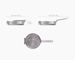 Space Steel Folding Handle 3.5Qt. Sauté Pan & Lid